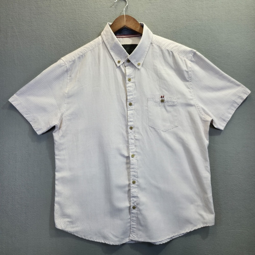 Soul Star England‎ Men's Short Sleeve Button Up Shirt Size XL